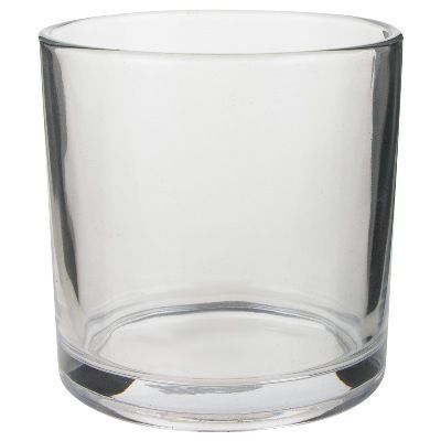 Ваза стеклянная Трубка цилиндр, 10х10см; Россия фото в интернет-магазине Флоранж