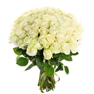Роза белая 60 см 