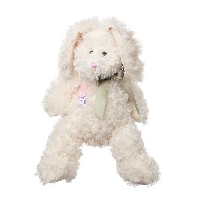 Игрушка м/н Кролик с бантом, 28см, кремовый фото в интернет-магазине Флоранж
