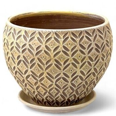 Горшок Ажур бархат классика 2 24х19см, 6л; Россия фото в интернет-магазине Флоранж