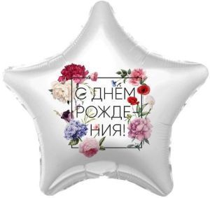 Шар надувной  Ф19"/48см Звезда С Д/Р, 757628