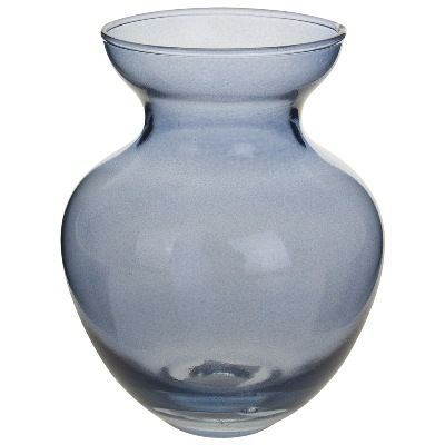 Ваза Залина, D9.5xH12.5см, охра, синий фото в интернет-магазине Флоранж