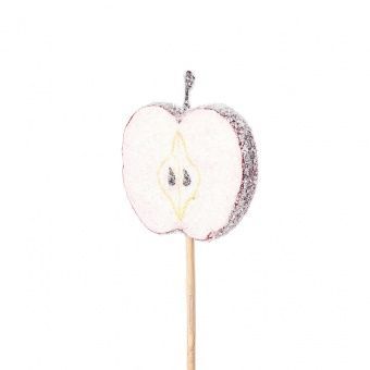 Яблочный ломтик засахаренный на вставке, 6х50см, темно-красный фото в интернет-магазине Флоранж