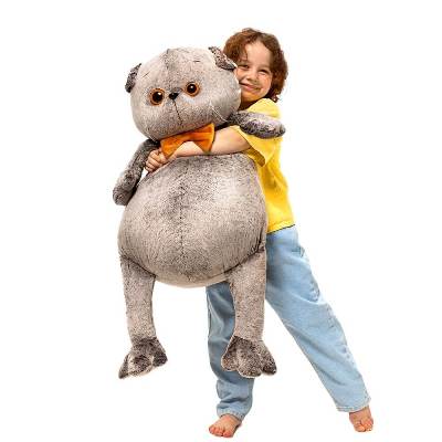 Игрушка Басик с бархатным бантом 60см Ks60-01 фото в интернет-магазине Флоранж