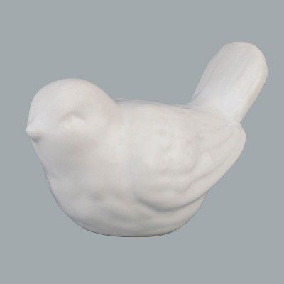 Сувенир Птичка (керамика), 13,5x8x9см, цвет белый фото в интернет-магазине Флоранж