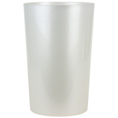 Вазон пластик Инфинити, D15xH23 см, 4л, белый фото в интернет-магазине Флоранж