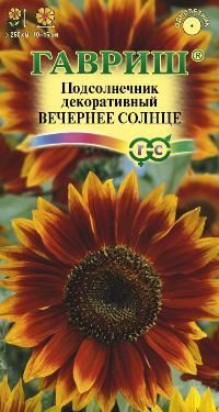 Подсолнечник Вечернее солнце (цветной пакет) 0,5г; Гавриш фото в интернет-магазине Флоранж