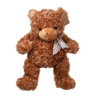 Игрушка м/н Медведь с бантом, 32см, коричневый фото в интернет-магазине Флоранж