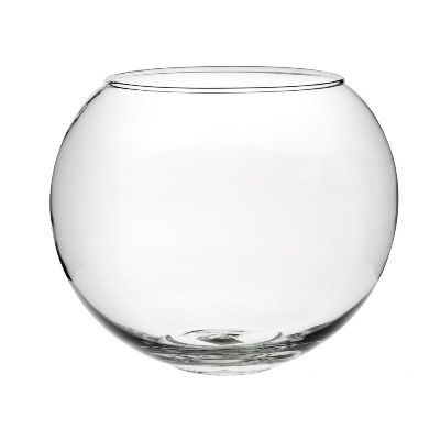 Ваза стеклянная Шаровая, 10х10см, 1л; Россия фото в интернет-магазине Флоранж
