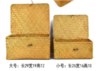 Корзина плетеная 461275 (№1 из 2шт.), (ива), 26*16*10см фото в интернет-магазине Флоранж