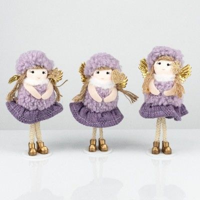 Сувенир Девочка, H14х4х3см, сиреневый фото в интернет-магазине Флоранж