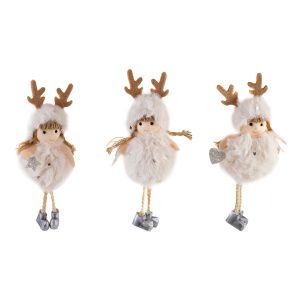 Украшение подвесное Девочка, H15см, в асс., кремовый