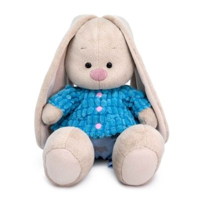 Игрушка Зайка Ми голубой курточке и штанишках (малый), 18см SidS-503 фото в интернет-магазине Флоранж