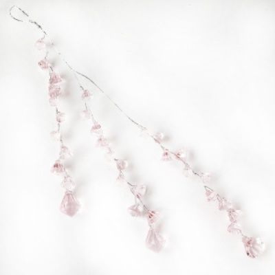 Вставка с кристаллами, Н29см, розовый фото в интернет-магазине Флоранж