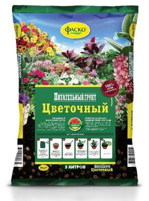 Грунт Цветочное счастье для цветущих, 5л; Фаско фото в интернет-магазине Флоранж