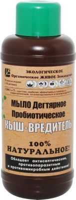 мыло дегтярное пробиотическое Кыш-Вредитель , 500мл; Башинком фото в интернет-магазине Флоранж