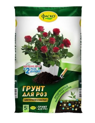Грунт Цветочное счастье для роз, 5л; Фаско фото в интернет-магазине Флоранж
