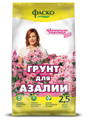 Грунт Цветочное счастье для азалии, 2,5л; Фаско фото в интернет-магазине Флоранж